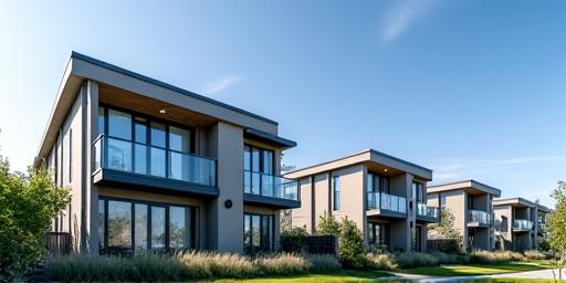 Modern residential buildings in a city